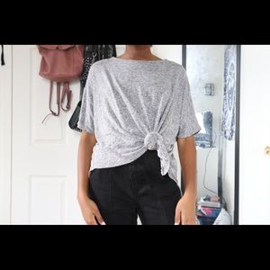 Asymmetrical Grey Top